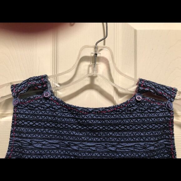 🐰 Tea Collection Pretty Denim & Plaid Reversible Dress, size 8 - Picture 6 of 12